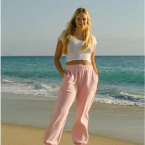 Pink Women's Casual Pants